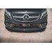 Накладка сплиттер на передний бампер на Mercedes V W447 AMG-Line рестайл